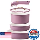 Carote 5PCS Pots Pans Set Nonstick Cookware Detachable Handle Rv Kitchen Ind New. Price: $101.23.