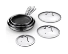 Momostar Hybrid Nonstick 6-PIECE Frying Pan Set, 8, 10 And 12-INCH Cookware S... New. Price: $243.63.