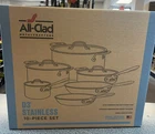 All-clad D3 3-PLY Stainless Steel Cookware Set 10 Piece, 401877LR, Nib New. Price: $699.00.