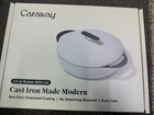 Caraway Home Enameled Cast Iron Braiser With Lid Cream New!. Price: $199.99.