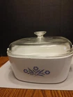 Corningware Blue Cornflower 4QT Dutch Oven Casserole P-84-B W/ Pyrex Lid A12C Used. Price: $45.00.