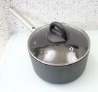 Calphalon 2.5 Qt Nonstick? Anodized Aluminum Sauce Pan 8702 W/ Vented Glass Lid Used. Price: $57.70.