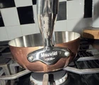 Mauviel 1830 Zabaglione Copper Ext 6.5 Diameter Quart Sauce Pan Rounded Sides Used. Price: $145.00.