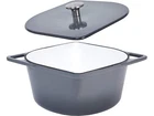 Bruntmor Modern Diamond Shape Cast-iron Glossy Enameled Dutch Oven Pot 3 Quart New. Price: $44.47.