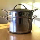 Williams Sonoma Signature Stainless Steel Rapid Boil Multipot 8 Qt Stock Used. Price: $123.21.