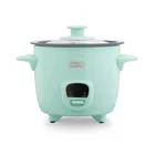 Dash Mini Ceramic Rice Cooker Single Serve Compact Aqua DRCM20005 Designed Keep New. Price: $46.99.