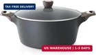 Sensarte Nonstick Stock Pot With Lid, 2.6/4.5/6.6/8.5/11 Qt Soup Casserole New. Price: $134.98.