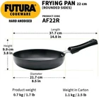 Hawkins Futura Hard Anodised Frying Pan 1.4 Lt Dia 22CM 4.06MM Thick Free Ship New. Price: $87.39.