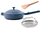 Our Place Always Pan 2.0 Blue Salt 2.6 Qt Ceramic Non Stick Lid Steamer Basket New. Price: $88.20.