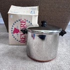 Revere Ware Qt Covered Stockpot #1428 Copper Bottom Stainless New Open Box Usa. Price: $215.00.