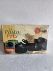Pasta Pots Complete 6PC Set New & 1.5L Perforated Lid Drainage. Price: $9.99.