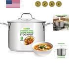 8-QUART Stainless Steel Stock Pot 18/8 Food Grade Heavy Dut... New. Price: $99.99.