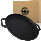 Backcountry Iron 13.5 Inch Cast Pizza Pan With Loop Handles Pre-seasoned New. Price: $54.99.