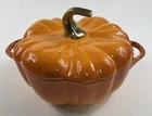 Staub Enameled Cast Iron Pumpkin Cocotte Dutch Oven 3.5 Quart Used. Price: $195.00.