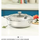 Princess House Vida Sana 6 Qt 5-PLY Stainless Steel Casserole Pan W/ Lid New. Price: $230.00.