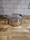 All-clad Stainless Steel 3 Qt Casserole Stockpot With Lid Double Handle New. Price: $79.95.
