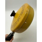 Vintage Wear-ever Skillet Pan 8 Inch Harvest Yellow Vegetable Print Lid Usa Used. Price: $69.99.