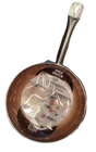 New Non-stick Copper Pan 9.5" 5-IN-1 Cookware By Culinary Edge. Price: $18.00.