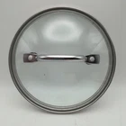 Calphalon 5.75" Inner 6.25 Outer Tempered Glass Sauce Pan Lid Only Used. Price: $12.00.