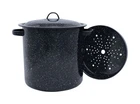 Granite Ware F6257-1 Black Porcelain Enamel Tamale Pot 15.5 Qt. With Steamer New. Price: $45.94.