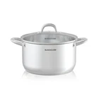 Sunhouse 8 Stock Pot With Lid 3-PLY Bottom Quarts,. Price: $57.35.