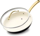 Nutrichef NCHGLDX12 12"FRYPAN W/lid Open. Price: $67.99.