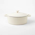5.5QT Enamel Dutch Oven Cream - Figmint New. Price: $44.99.