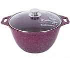 3.2 Qt Kukmara Non-stick Cooking Heavy-duty Stockpot With Glass Lid, Purple New. Price: $59.95.