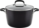 Kitchenaid Hard Anodized Nonstick Stockpot With Lid, 8 Quart, Onyx Black New. Price: $56.00.