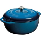 Lodge Enameled 6QT Dutch Oven - Blue New. Price: $121.89.