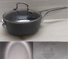 Calphalon Saucepan 2.5 Qt Premier Aluminum Non-stick Frying Saut Pot & Lid Used. Price: $59.99.
