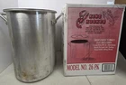 King Kooker 26 Qt Aluminum Boiling / Deep Fryer Pot - Turkey, Crab, Shrimp Used. Price: $49.95.