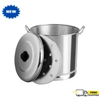 Vasconia 16 Qt Aluminum Steamer Pot With Lid, Heavy Duty Tamale Seafood Cooker New. Price: $32.99.