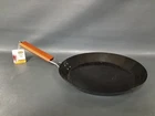New/tagged Lake + Trail Folding Wood Handle Black Steel 12" Nonstick Frying Pan. Price: $24.99.