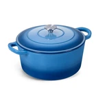 Onader Enameled Cast Iron Dutch Oven Pot Lid 5 Quart Round For Bread New. Price: $68.60.