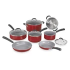 Cuisinart 54C-11R 11-PIECE Ceramica Xt Nonstick Cookware Set,red/stainless Steel New. Price: $169.90.