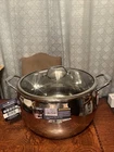 David Burke 13.5 Quart Qt Stock Pot W/ Vented Glass Lid Splendor Stainless Steel New. Price: $99.99.
