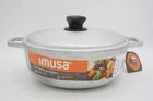 Imusa 4.8 Qt Cast Aluminum Caldero Pot W/lid Colombian Dutch Oven Rice New. Price: $25.00.