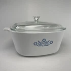 Vtg Corningware Blue Cornflower Casserole Dish 2.5QT P-2-1/2-B Pyx Lid P-9-C-1 Used. Price: $17.01.
