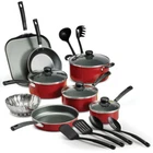 Tramontina Primaware 80119567 Cookware Set - Red (18 Pieces) New. Price: $55.99.