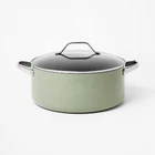 Figmint 2PC Aluminum Ceramic Stock Pot Set 450 Degree 8QT Green New. Price: $27.99.