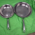 Set Of 2 Calphalon Stainless Steel Frying Pans Skillet 10" #1390 & 8" #1388 Used. Price: $29.99.