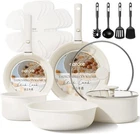 Carote 17PCS Pots And Pans Set, Nonstick Granite Induction Kitchen Cookware New. Price: $74.99.