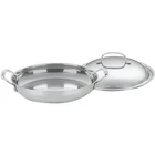Pan Steel Everyday 12 Inch With Dome Cover Cuisinart Stainless 725-30D Chefs New. Price: $104.99.