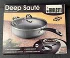 12 Bialetti Italian 5.5 Qt Non Stick Deep Saute Pan Tempered Glass Lid Cookware New. Price: $149.99.