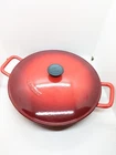 Le Creuset Cherry Red French Bistro Pan 32CM 3.5L Unused With Box. Price: $700.21.