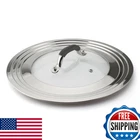 Wishdirect Universal Pot Lid Cover 11-15" Fry Pans Tempered Glass New. Price: $55.61.