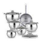 Daniks Classic Frying Pan Included, 12-PIECE Stainless Steel Induction Cookwa... New. Price: $168.77.
