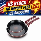 T-fal Essentials 2-PC. Nonstick Frypan Set With Thermo-spot Technology Red New. Price: $23.00.