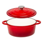 Lexi Home Enameled Cast Iron Dutch Oven - Red 2 Quarts New. Price: $46.99.